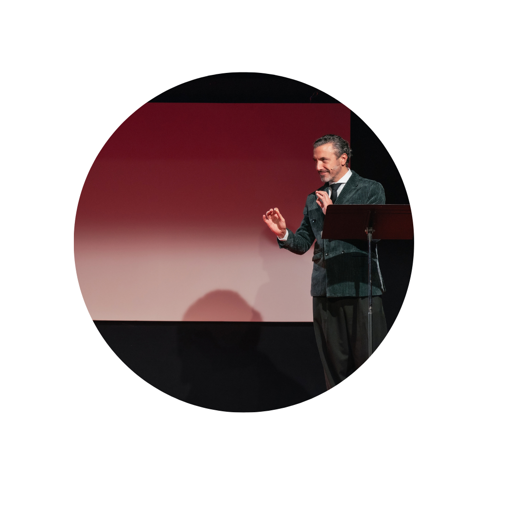 Relatore sul palco durante ITP on stage